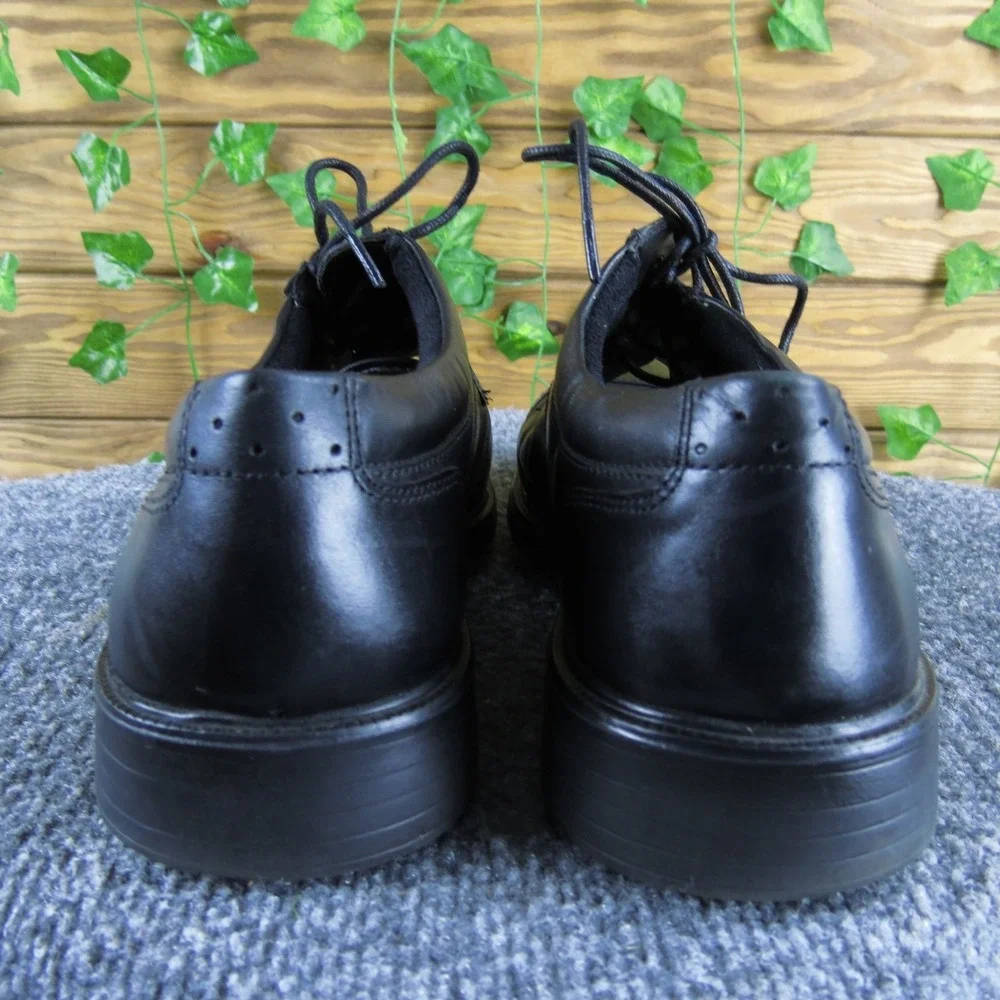 Florsheim Black Leather Cap Toe‎ Oxford Dress Shoes Men 9.5D Memory Foam